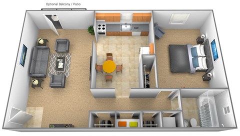a floor plan image of the club at oak creek apartments in sheboygan, wi at Hyde Park Apartments*, Maryland